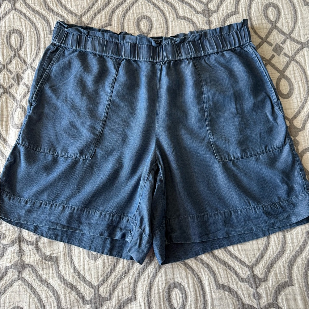 J. Jill High Waist Blue Shorts